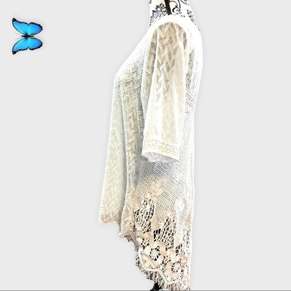 BKE White sheer/see through top - Picture 4 of 10